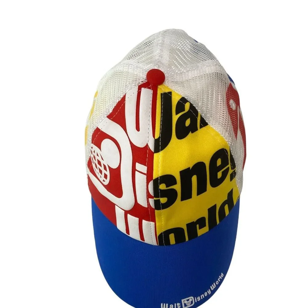 Walt Disney World Hat Cap Snapback Relaxed Casual Trucker‎ Mesh back Multicolor